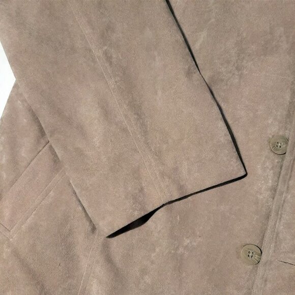 MOSA mens XXL jacket soft material casual or evening wear tan beige color nice - Picture 5 of 7